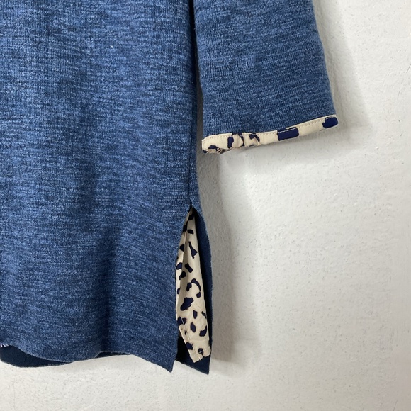 Chico's Paisley Leopard Print Cardigan Long Sleeve Fall Sweater Size 2 (US L/12) - Picture 10 of 13